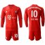 Bayern Munchen #10 Coutinho Home Long Sleeves Soccer Club Jersey