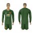Manchester United Blank Green Goalkeeper Long Sleeves Soccer Club Jersey