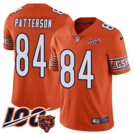 Nike Chicago Bears #84 Cordarrelle Patterson Orange Mens Stitched NFL Limited Rush 100th Season Jersey