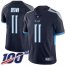 Nike Tennessee Titans #11 A.J. Brown Navy Blue Team Color Mens Stitched NFL 100th Season Vapor Limited Jersey