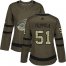 Adidas Detroit Red Wings #51 Valtteri Filppula Green Salute to Service Womens Stitched NHL Jersey