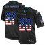 Nike Philadelphia Eagles #20 Brian Dawkins Black Mens Stitched NFL Elite USA Flag Fashion Jersey