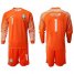 Brazil #1 Alisson Orange Goalkeeper Long Sleeves Soccer Country Jersey