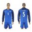 France #5 Sakho Home Long Sleeves Soccer Country Jersey