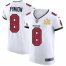 Tampa Bay Buccaneers #8 Bradley Pinion Mens Super Bowl LV Champions Patch Nike White Vapor Elite Jersey