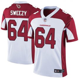 Nike Arizona Cardinals #64 J.R. Sweezy White Mens Stitched NFL Vapor Untouchable Limited Jersey