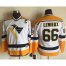 Pittsburgh Penguins #66 Mario Lemieux White/Yellow CCM Throwback Stitched Youth NHL Jersey