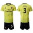 Arsenal #3 Gibbs Yellow Soccer Club Jersey