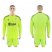 Ajax Blank Shiny Green Goalkeeper Long Sleeves Soccer Club Jersey