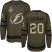 Adidas Tampa Bay Lightning #20 Blake Coleman Green Salute to Service 2020 Stanley Cup Champions Stitched NHL Jersey