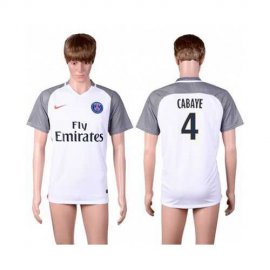 Paris Saint-Germain #4 Cabaye Away Soccer Club Jersey