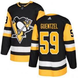 Adidas Pittsburgh Penguins #59 Jake Guentzel Black Home Authentic Stitched NHL Jersey