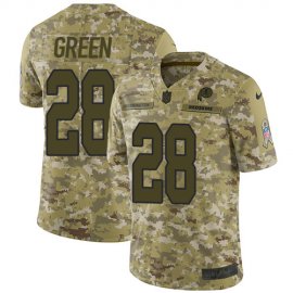 Nike Washington Football Team #28 Darrell Green Camo Mens Stitched NFL Limited 2018 Salute To Service Jersey
