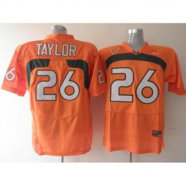 Miami Hurricanes 26 Sean Taylor Orange NCAA Jersey
