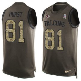 Nike Atlanta Falcons #81 Hayden Hurst Green Mens Stitched NFL Limited Salute To Service Tank Top Jersey