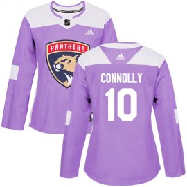Adidas Florida Panthers #10 Brett Connolly Purple Authentic Fights Cancer Womens Stitched NHL Jersey