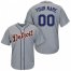 Detroit Tigers Majestic Cool Base Custom Jersey Gray