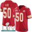 Nike Kansas City Chiefs #50 Darron Lee Red Super Bowl LIV 2020 Team Color Mens Stitched NFL Vapor Untouchable Limited Jersey