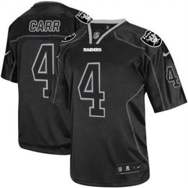 Nike Las Vegas Raiders #4 Derek Carr Lights Out Black Mens Stitched NFL Elite Jersey