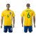 Brazil #6 Marcelo Home Soccer Country Jersey