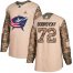 Adidas Columbus Blue Jackets #72 Sergei Bobrovsky Camo Authentic 2017 Veterans Day Stitched Youth NHL Jersey