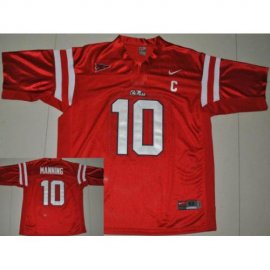 Ole Miss Rebels 10 Eli Manning Red College Football Jersey