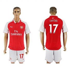 Arsenal #17 Iwobi Home Soccer Club Jersey