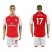 Arsenal #17 Iwobi Home Soccer Club Jersey