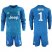 Juventus #1 Buffon Blue Goalkeeper Long Sleeves Soccer Club Jersey