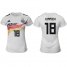 Womens Germany #18 Kimmich White Home Soccer Country Jersey