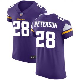 Nike Minnesota Vikings #28 Adrian Peterson Purple Team Color Mens Stitched NFL Vapor Untouchable Elite Jersey