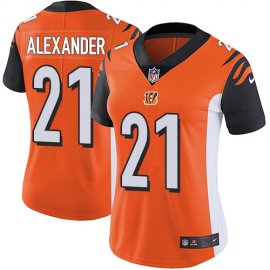 Nike Cincinnati Bengals #21 Mackensie Alexander Orange Alternate Womens Stitched NFL Vapor Untouchable Limited Jersey