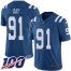 Nike Indianapolis Colts #91 Sheldon Day Royal Blue Mens Stitched NFL Limited Rush 100th Season Jersey