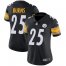 Nike Pittsburgh Steelers #25 Artie Burns Black Team Color Womens Stitched NFL Vapor Untouchable Limited Jersey