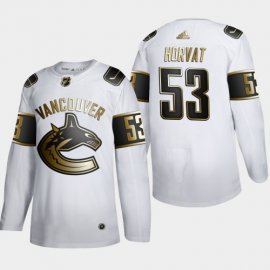 Vancouver Canucks #53 Bo Horvat Mens Adidas White Golden Edition Limited Stitched NHL Jersey