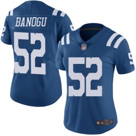 Nike Indianapolis Colts #52 Ben Banogu Royal Blue Womens Stitched NFL Limited Rush Jersey