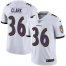 Nike Baltimore Ravens #36 Chuck Clark White Mens Stitched NFL Vapor Untouchable Limited Jersey
