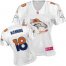 Nike Denver Broncos #18 Peyton Manning White Womens Fem Fan NFL Game Jersey