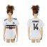 Womens Mexico #14 J.Hernandez Away Soccer Country Jersey