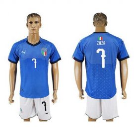 Italy #7 Zaza Home Soccer Country Jersey