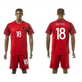 Portugal #18 Raphael Home Soccer Country Jersey