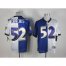 Nike Baltimore Ravens #52 Ray Lewis Purple/White Mens Stitched NFL Elite Split Jersey