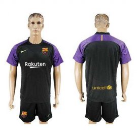 Barcelona Blank Black Goalkeeper Soccer Club Jersey