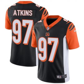 Nike Cincinnati Bengals #97 Geno Atkins Black Team Color Mens Stitched NFL Vapor Untouchable Limited Jersey