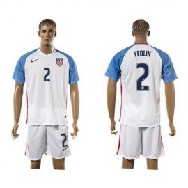 USA #2 Yedlin Home Soccer Country Jersey