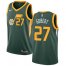 Mens Nike Utah Jazz #27 Rudy Gobert Green NBA Swingman Earned Edition Jersey
