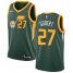 Mens Nike Utah Jazz #27 Rudy Gobert Green NBA Swingman Earned Edition Jersey