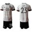 Germany #23 Can White Home Soccer Country Jersey