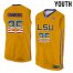LSU Tigers #25 Ben Simmons Gold Youth College Basketball Jersey