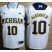 Michigan Wolverines 10 Tim Hardaway Big 10 Patch White College NCAA Basketball Jerseys